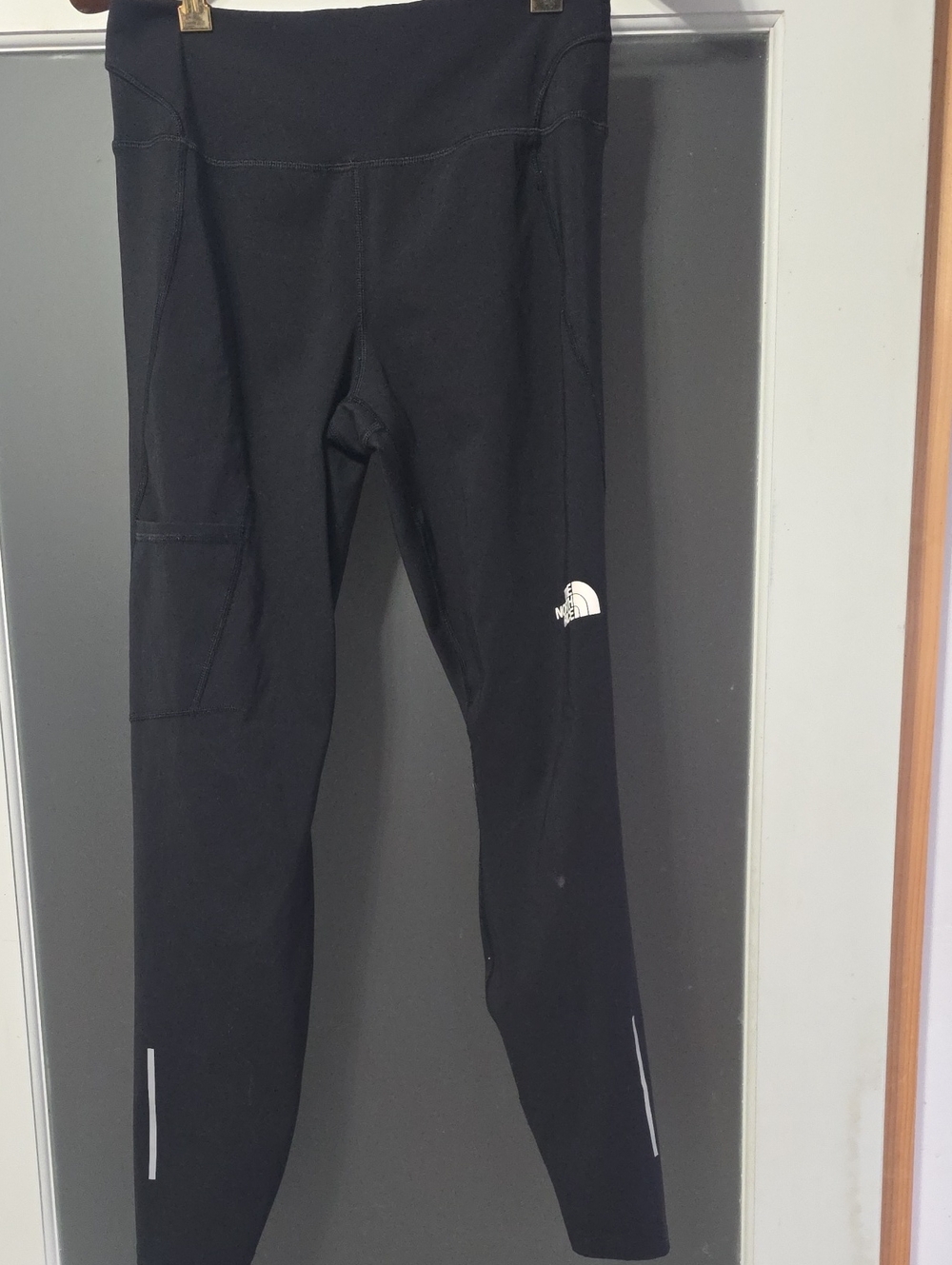 The North Face Black Kids' Performance Leggings with Reflective Accents